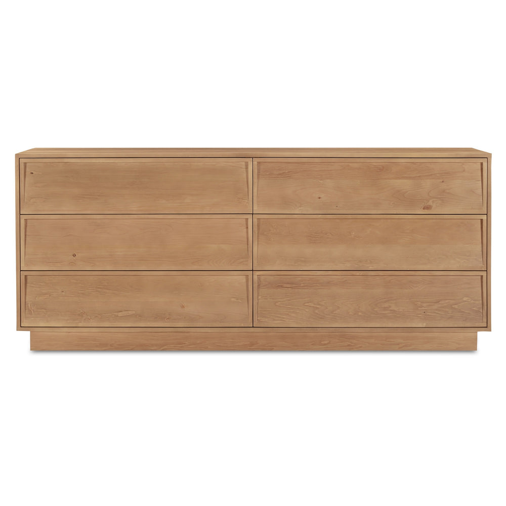 Hudson 6-Drawer Dresser in Natural Wood