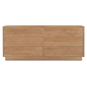 Hudson 6-Drawer Dresser in Natural Wood