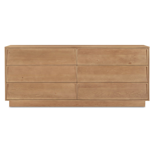 Hudson 6-Drawer Dresser in Natural Wood