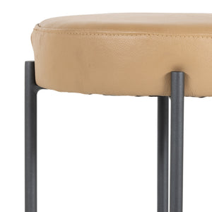 Nocona Stool In Tan Leather In Counter
