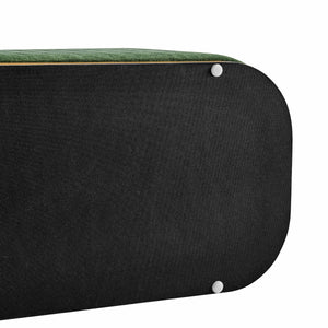 Clinton Chenille Storage Bench, Seneca Green 
