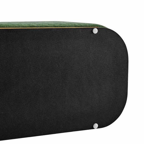 Clinton Chenille Storage Bench, Seneca Green 