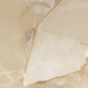 Borealis Alabaster Table Lamp with Linen Shade