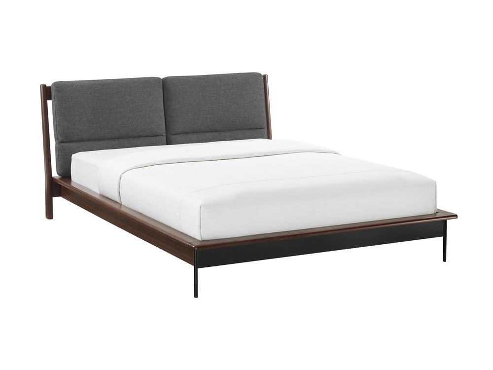 Park Avenue King Platform Bed with Fabric, Ruby