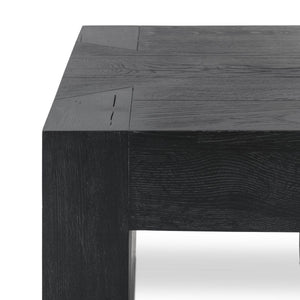 Bristol Solid Wood End Table - Aged Black