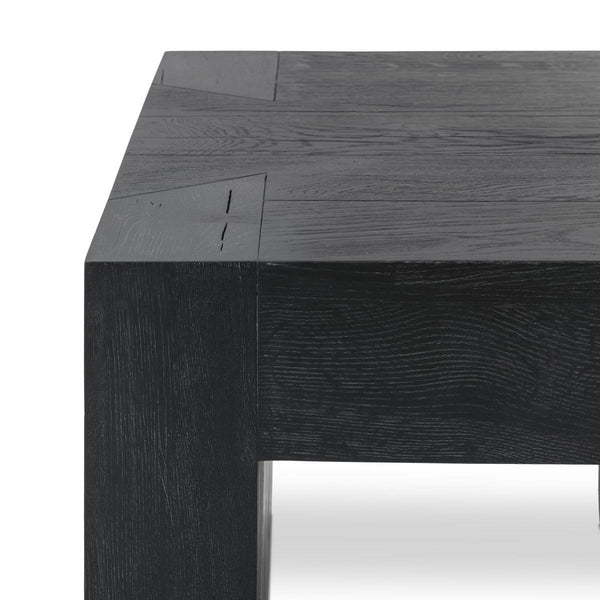 Bristol Solid Wood End Table - Aged Black