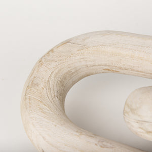Tayla Large Blonde Wood Chain Link