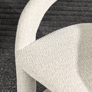Archie Upholstered Dining Chair in Birch Cream