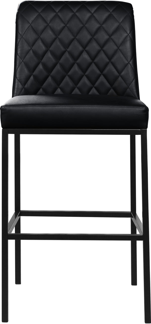 Bernard Stool In Black Faux Leather