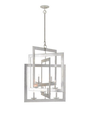 Middleton Silver Chandelier In Contemporary Silver Leaf