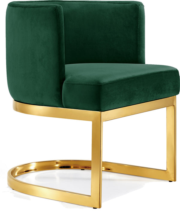 Donna Dining Chair In Green Velvet