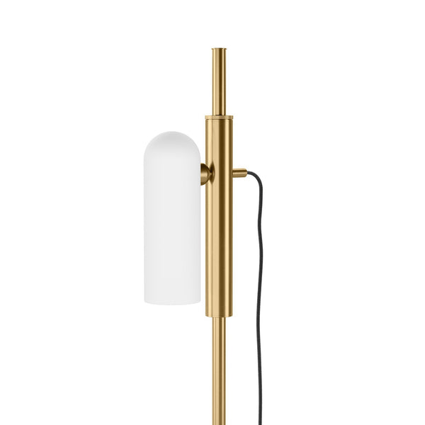 Odyssey 1 Floor Lamp In Burnished Brass