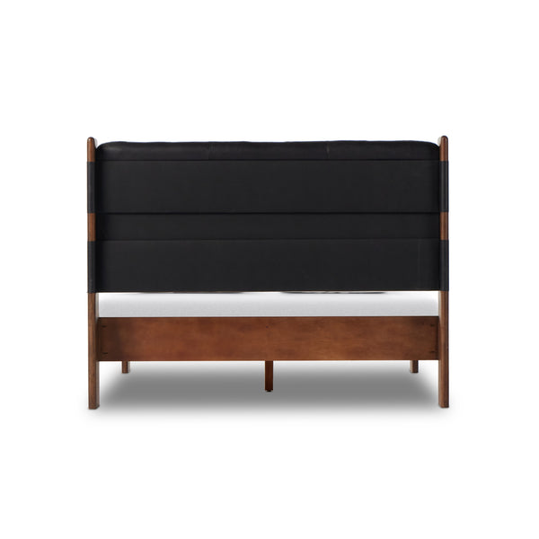 Halston Bed In Terra Brown Ash In Queen