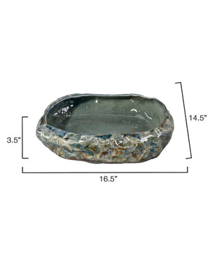Unearthed Round Ceramic Decorative Bowl
