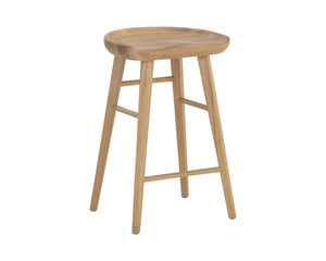 DOMINIC COUNTER STOOL - LIGHT OAK