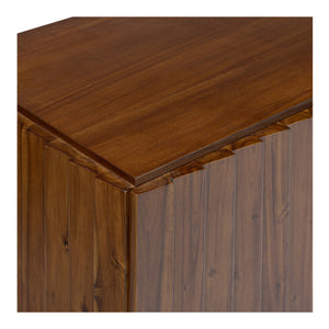Lincoln Media Cabinet in Brown with Clinker Design