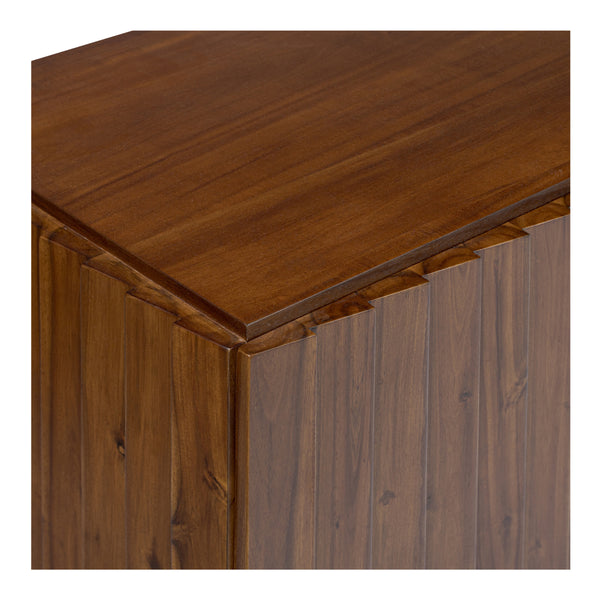 Lincoln Media Cabinet in Brown with Clinker Design