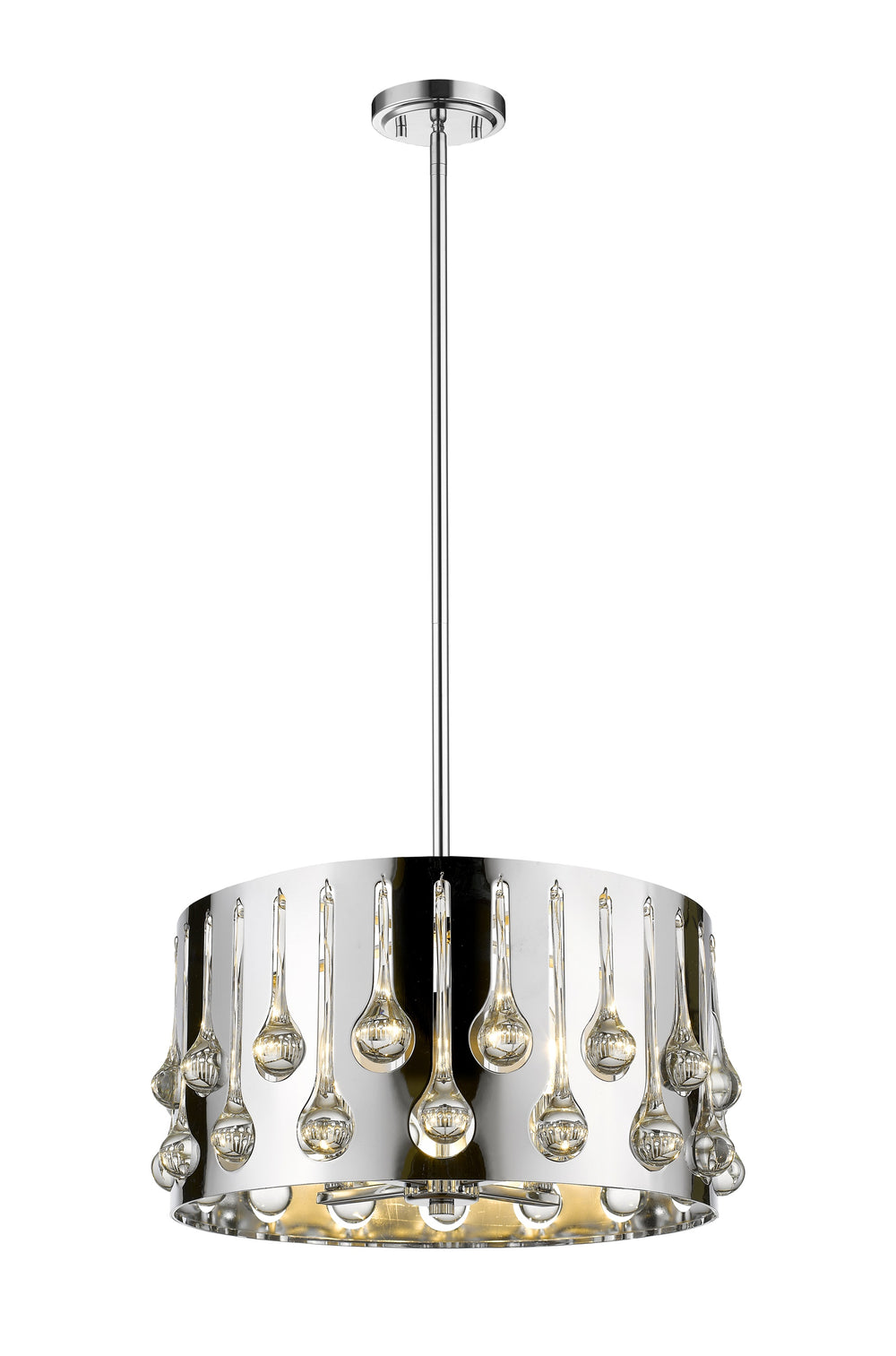 Oberon 4 Light Pendant in Chrome  Finish