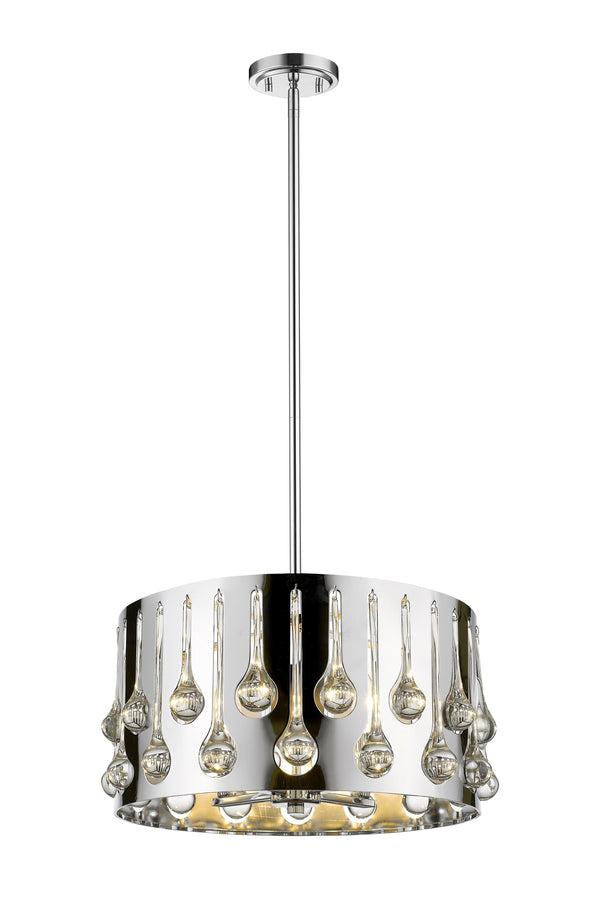 Oberon 4 Light Pendant in Chrome  Finish