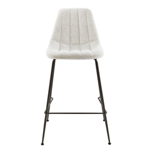 Robert KD Fabric Counter Stool, Posh Ivory