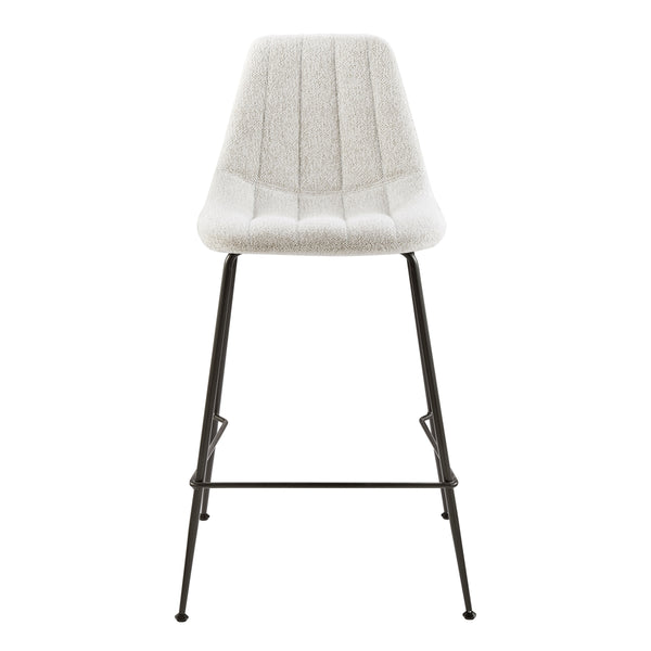Robert KD Fabric Counter Stool, Posh Ivory