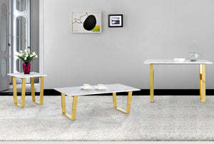 Jaime End Table In Gold
