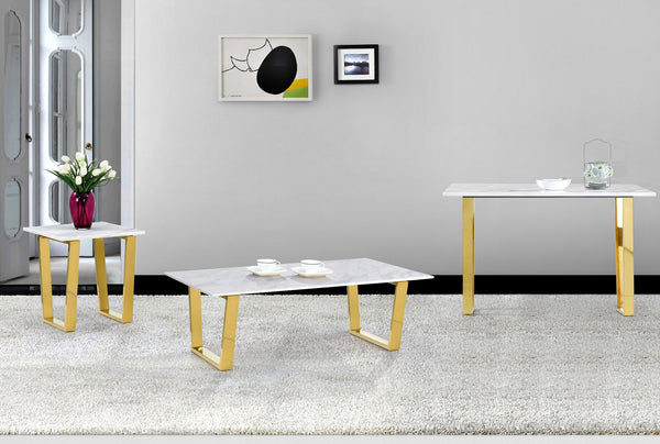 Jaime End Table In Gold