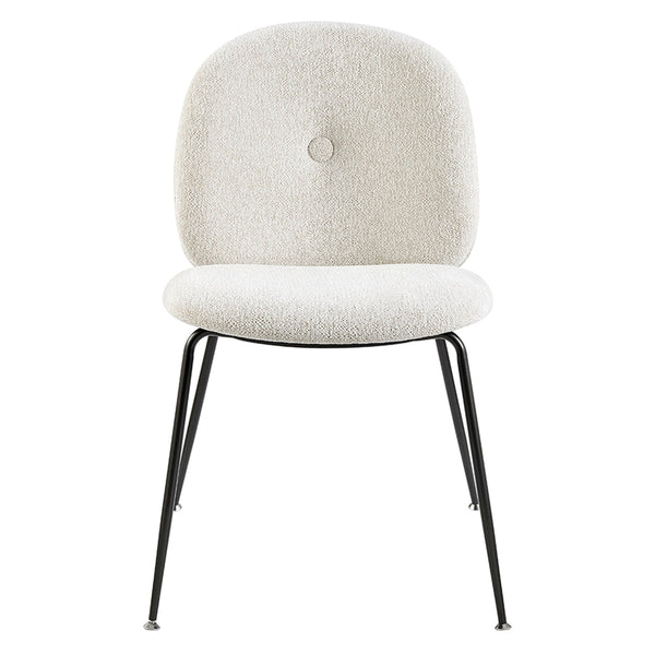 Nisha KD Fabric Dining Side Chair, Posh Ivory