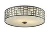 Elea 3 Light Flush Mount in Bronze Finish