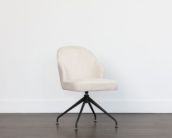 BRETTA SWIVEL DINING CHAIR - MOTO STUCCO