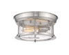 Sonna 2 Light Flush Mount in Brushed Nickel Finish