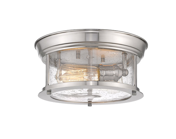 Sonna 2 Light Flush Mount in Brushed Nickel Finish