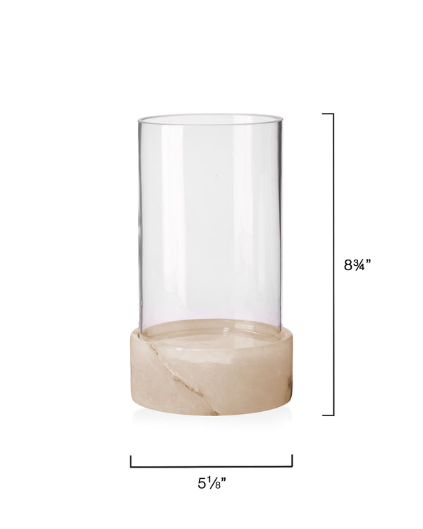 Charlotte Stacked Alabaster Hurricane, Short