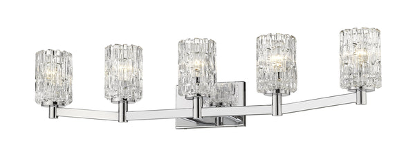 Aubrey 5 Light Vanity in Chrome Finish