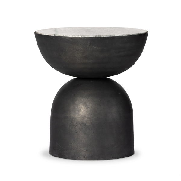 Corbett End Table In River Grey Marble