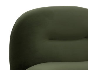 FRANZE SWIVEL LOUNGE CHAIR - MOSS GREEN