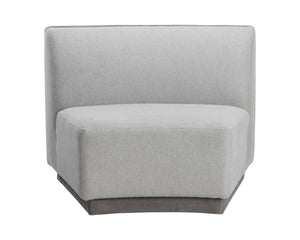 JACLYN MODULAR - ARMLESS CHAIR - EGYPT LIGHT GREY / DANNY MEDIUM GREY