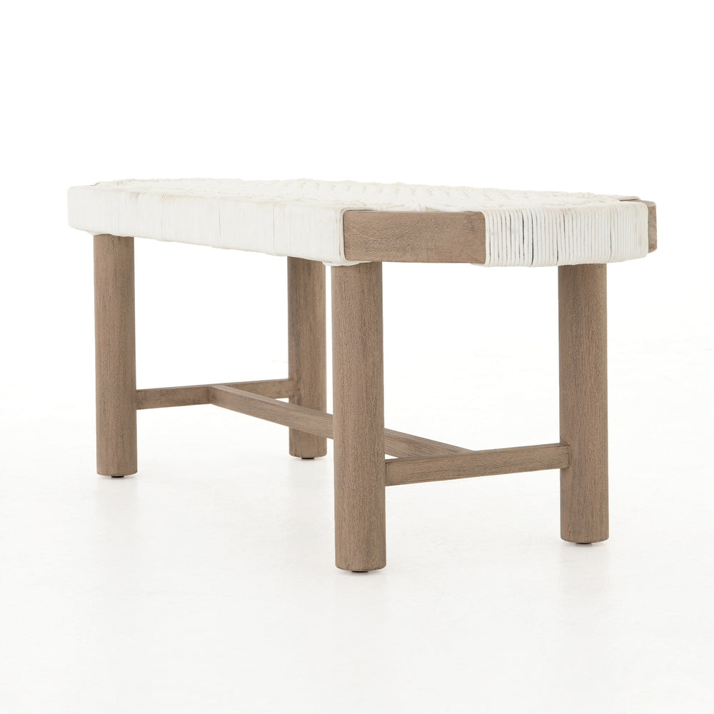 Sumner Outdoor Bench In Washed Brown