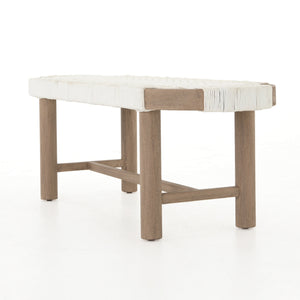 Sumner Outdoor Bench In Washed Brown