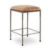 Classic Home Bose Hide Counter Stool with Iron Frame