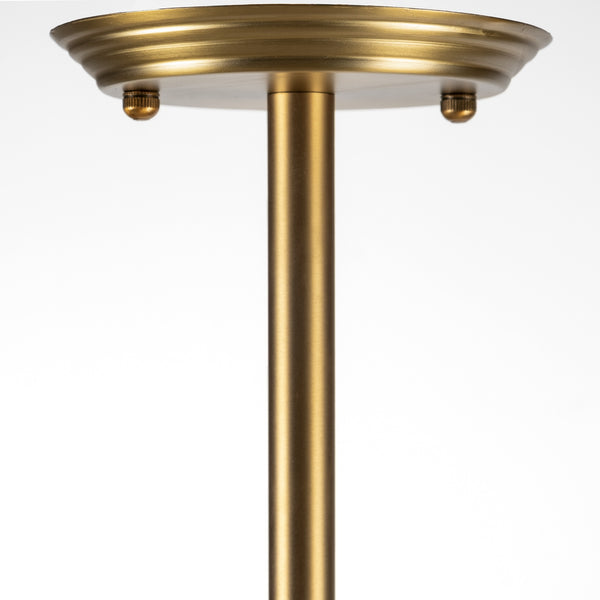 Rudyard Glass Globe and Gold Metal Chandelier