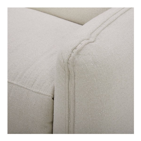 Eli Power Recliner Sofa in Warm White
