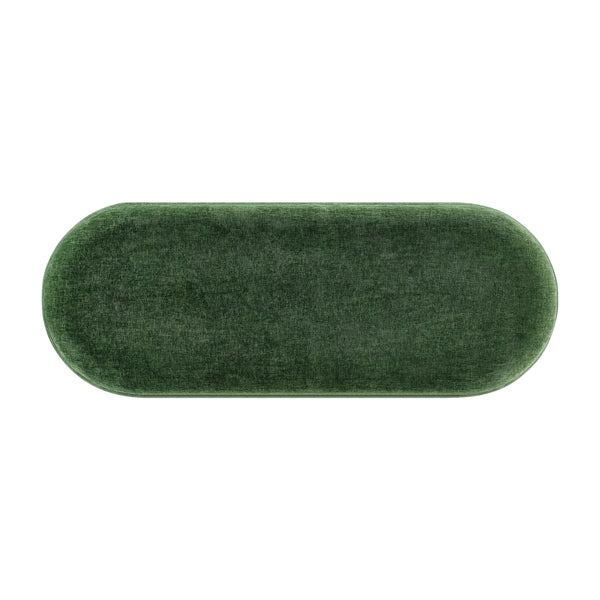 Ayleen Chenille Storage Bench, Seneca Green 