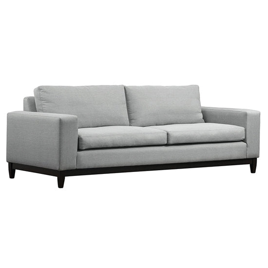 ELLIS condo Sofa - Pewter fabric / WALNUT legs