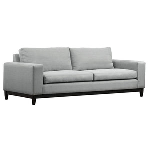 ELLIS condo Sofa - Pewter fabric / WALNUT legs