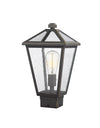 Talbot 1 Light Outdoor Post Mount Fixture in Rubbed Bronze Finish