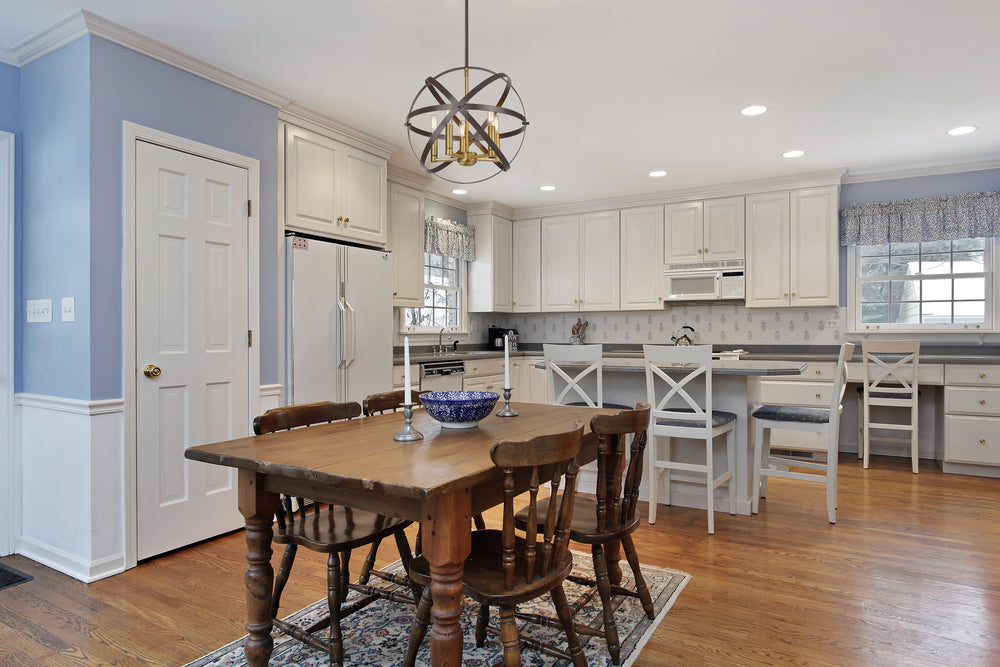 Cavallo 5 Light Pendant in Hammered Bronze + Olde Brass Finish