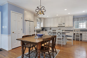 Cavallo 5 Light Pendant in Hammered Bronze + Olde Brass Finish