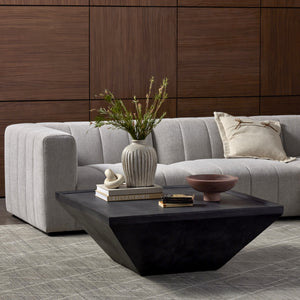 Drake Outdoor Coffee Table In Aged Grey