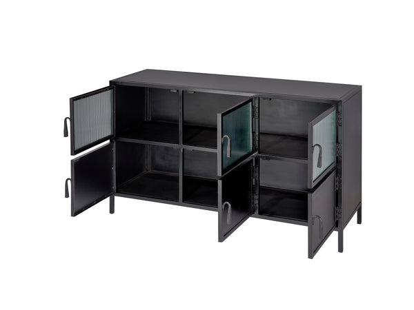  Vitrino 6 Door Iron Console